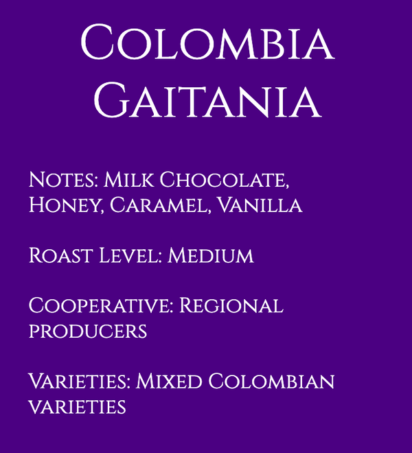 Colombia Tolima Gaitania Producer Blend Washed